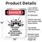 Signmission Explosive Vapors No Danger Sign, Aluminum, 10in W x 14in L, 2PK OS-2PACK-DS-A-1014-V-1211 - alternate 5